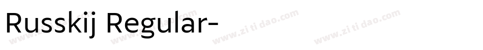 Russkij Regular字体转换